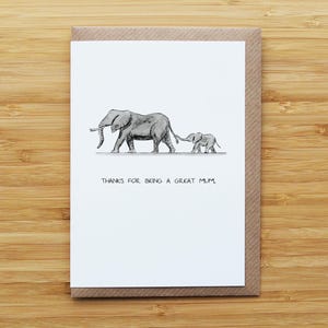 Cartão Mãe Elefante