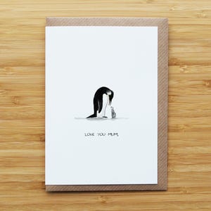 Pinguïn moeder/moederkaart