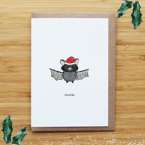 Fledermaus Weihnachtskarte