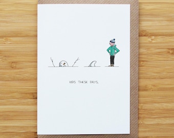 Sketchy Print Co Weihnachtskarte – 'Hope Your Turkey Is Moist', Witziger Weihnachtsgruß, Innen Leer