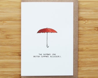 British Umbrella Card