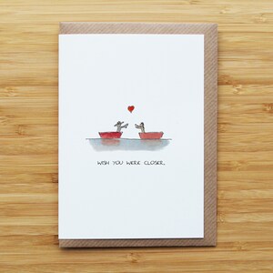 Wish You Were Closer met hartkaart