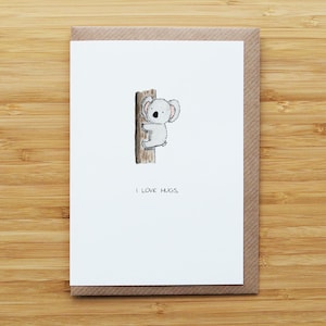 Koala-knuffelkaart