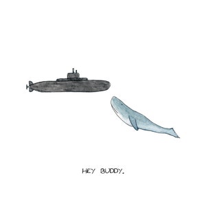 Whale and Submarine Card zdjęcie 3