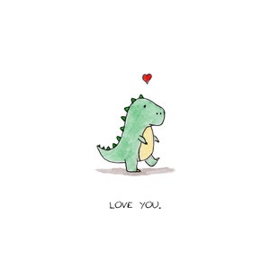 Love T-Rex Card image 3