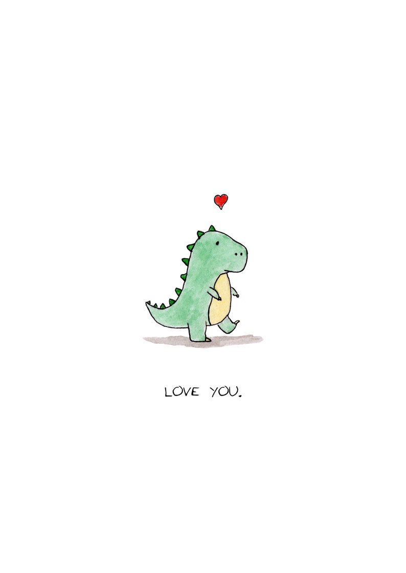 Love T-Rex Card image 3