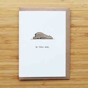 Carta "Sii più orso"