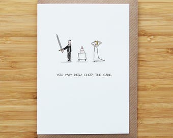 Cartão de corte para bolo de casamento - Casamento - Noivos - Reciclado