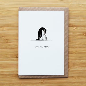 Pinguïn moeder/moederkaart