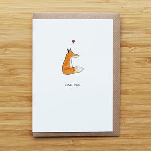 Love Fox Card