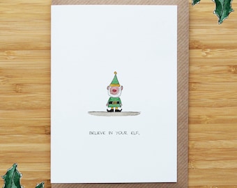 Elf Belief Christmas Card