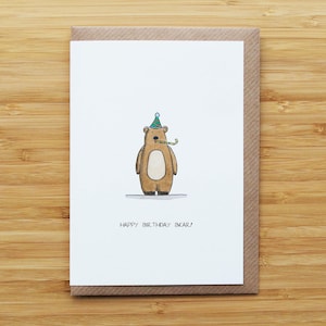 Biglietto di compleanno orso