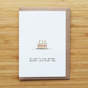 Carte de gâteau d'anniversaire
