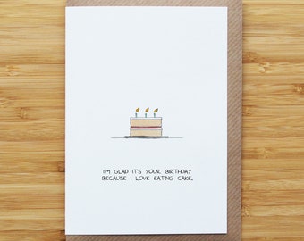 Carte de gâteau d'anniversaire