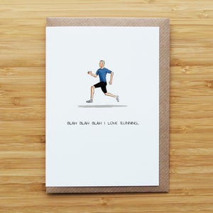 Kaart I Love Running (mannen)