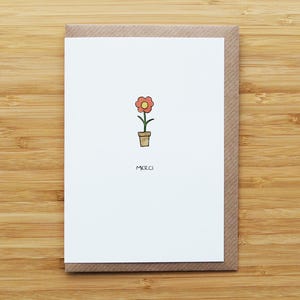 Flower Pot Merci Card
