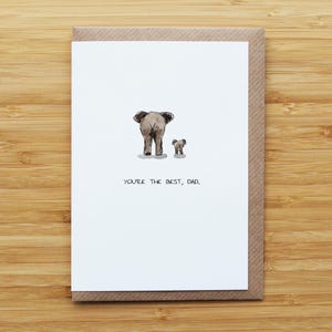 Karte mit Elefant im Gehen