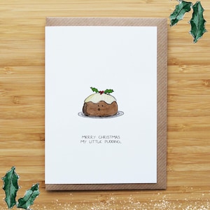 Kleine Pudding Weihnachtskarte