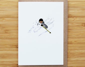 Funny Skiing Birthday Card For Her By Sweetlove Press