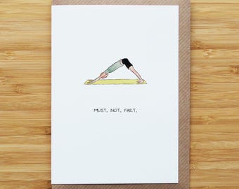 Yoga Fart Card