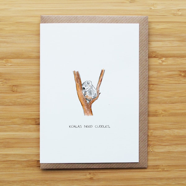 Koala Cuddle Card