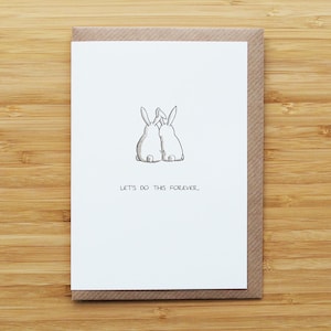 Bunny love card