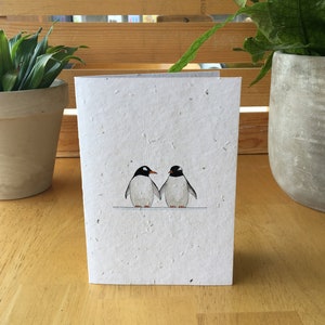 Carte amour pingouin Seed Card (Blank)