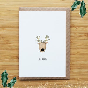 Oh Deer Weihnachtskarte