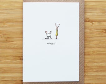 Finally Engaged Card - Cute - Funny - Recycled Card
