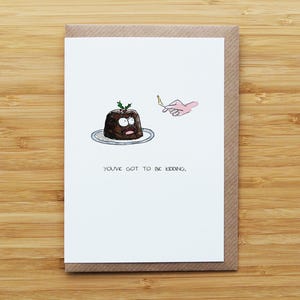 Christmas Pudding Christmas Card