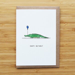 Carte d'anniversaire crocodile