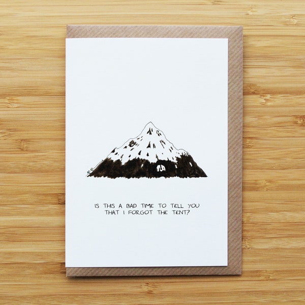 Mountain Hiking/Camping Card