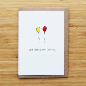 Balloon Love Card
