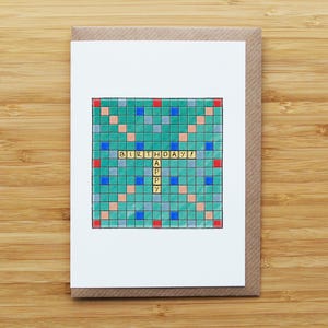 Biglietto di compleanno Scrabble