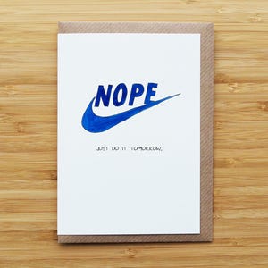 Carta Nike Nope