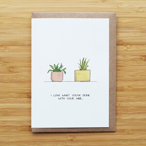 Tarjeta de pelo de planta