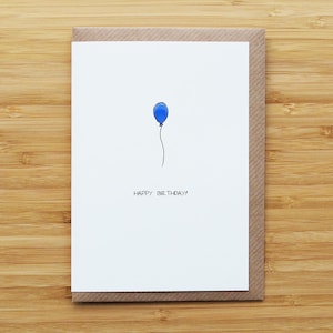 Balloon Birthday Party Card