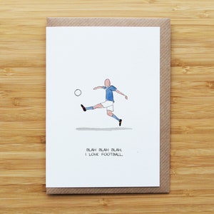 Tarjeta de amor al fútbol