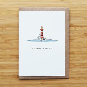 Leuchtturm-Liebeskarte