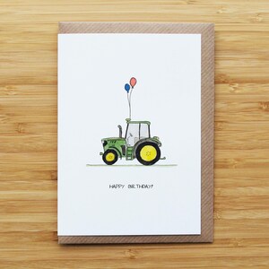 Tractor birthday card
