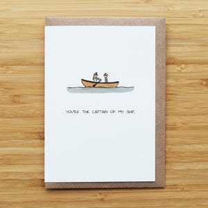 Row Boat Couple Card