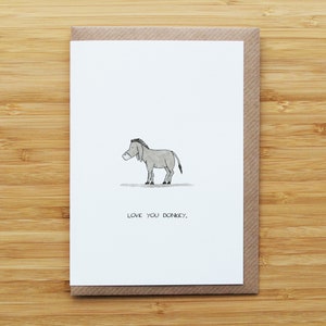 Tarjeta de amor de burro