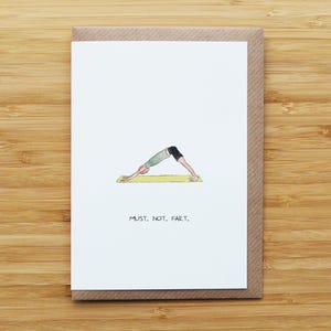 Carte de pet de yoga