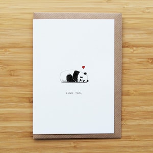 Biglietto d'amore Panda
