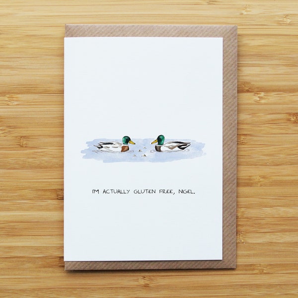 Gluten Free Duck Card