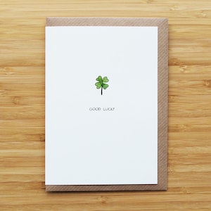 Good Luck Clover Card
