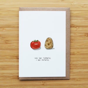 Tarjeta De Patata Tomate