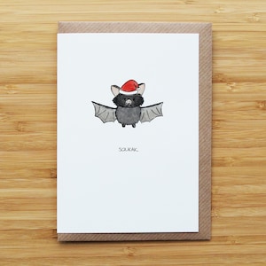 Bat Christmas Card