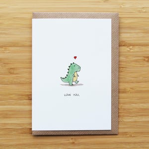 Love t-rex card