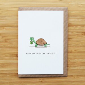 Carte tortue porte-bonheur